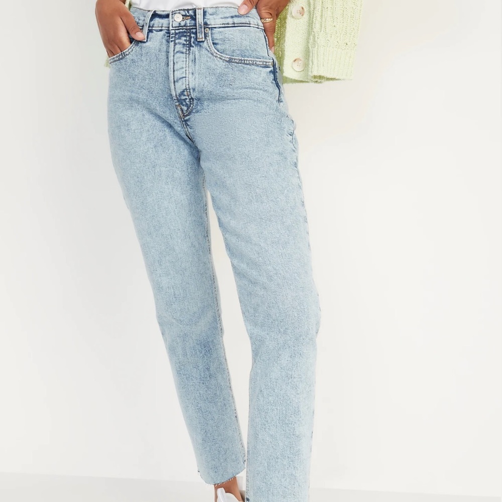 Light Blue Curvy High-rise Jeans